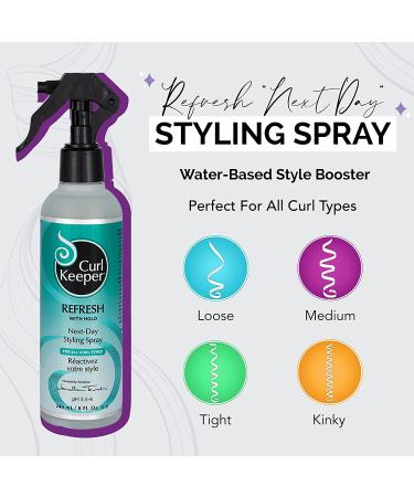 Curl Keeper Refresh Styling Spray (8 oz) for Next Day Gorgeous Curls - Buy Online on SooperMarket.com