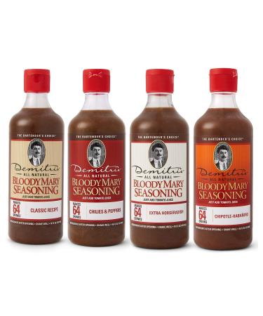 Demitri's Bloody Mary Seasoning Mix 16 oz Variety Pack - Set of 4