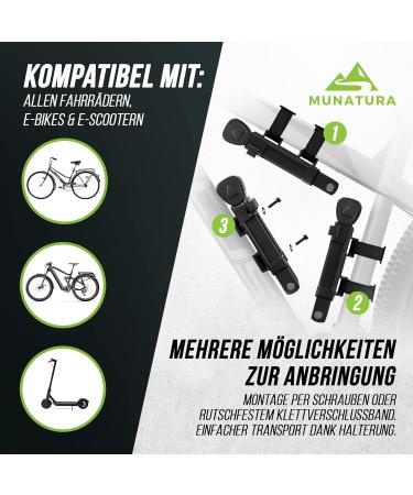Munatura 120cm Folding Bicycle Lock | High-Security Bike Lock with Bracket | Durable & Portable Lock for Bicycles - Buy Online on SooperMarket.com