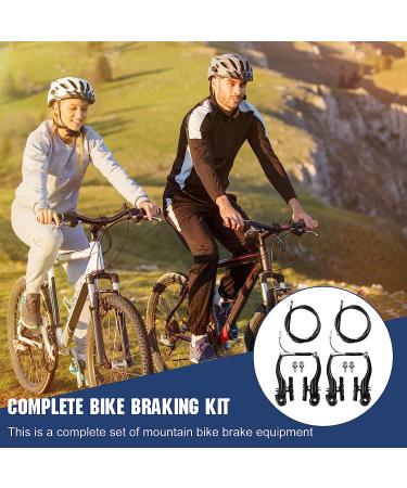 Riakrum 2 Sets V-type Bike Brakes with Braking Cables - Mountain Bike Brake Kit - Buy Online on SooperMarket.com