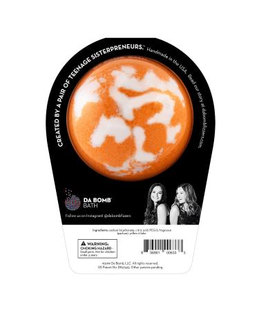 A BOMB Sporty Bath Bomb 7 Oz - White/Orange Clean & Fresh | Energizing Bath Fizz for Active Lifestyles - Buy Online on SooperMarket.com