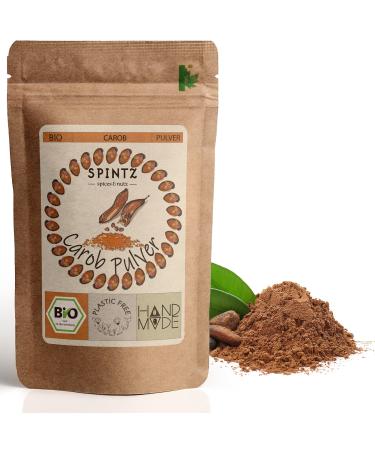 Spintz 1000g Bio Carob Pulver from Spain - Carob powder ground from Johannisbrotbaum - Fat -low cocoa chocolate replacement - vegan gluten -free - from organic cultivation |Plastic -free packaged 1000.0 gram