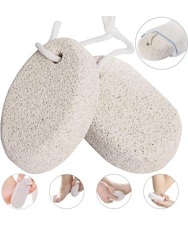 Pumice Stone for Feet Callus (2 PCS) - Pinowu Foot Scrub Exfoliation | Remove Dead Skin Naturally - Buy Online on SooperMarket.com