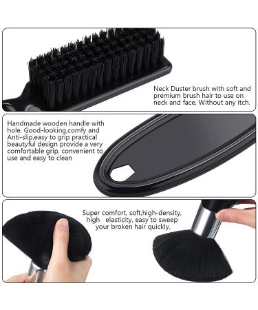 3-Piece Barber Neck Duster Brush Set with Storage Bag - Hair Clipper & Trimmer Cleaning Brushes - Buy Online on SooperMarket.com