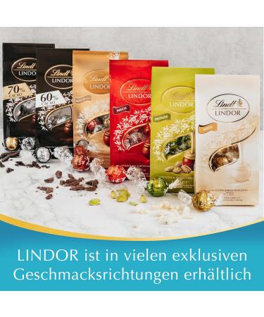 Lindt Lindor Caramel & Salt Chocolate Balls - 137g Bag | Whole Milk Chocolate with Melting Filling | Perfect Praline Gift - Buy Online on SooperMarket.com