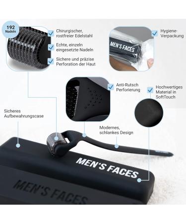 BART ROLLER 192 - 0.5mm Dermaroller for Men | Accelerate Beard & Hair Growth | Bart Care for Faster Growth - Buy Online on SooperMarket.com