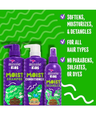 Aussie Deep Conditioner for Dry Hair with Avocado and Jojoba Oil & Kids Sulfate Free Shampoo Conditioner and Detangler Bundle Paraben Free (1 186 mL Total) - Buy Online on SooperMarket.com