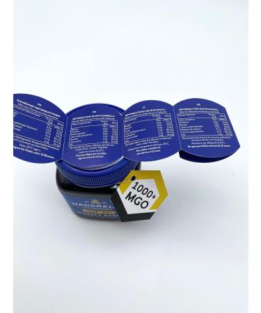 Haddrell's of Cambridge Manuka Honey | UMF 22+/MGO 970+ | Natural Premium New Zealand Manuka Honey | 250 Grams - Buy Online on SooperMarket.com