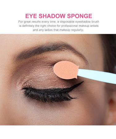 MUSISALY 100pcs Double Ended Eyeshadow Brush Makeup Brush Eyeshadow Stick Latex Sponge Tipped Oval Makeup Tool Cosmetic Tool Dual-side Eye Makeup Applicator Sponge Brush 6.5x1.3cm Blue - Buy Online on SooperMarket.com