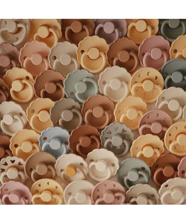 FRIGG Daisy Natural Rubber Baby Pacifier | Made in Denmark | BPA-Free (Blush/Cream 6-18 Months) 2-Pack - Buy Online on SooperMarket.com