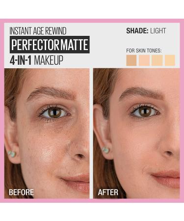Maybelline Instant Age Rewind 4-In-1 Matte Makeup 01 Light - 1 Count - Buy Online on SooperMarket.com