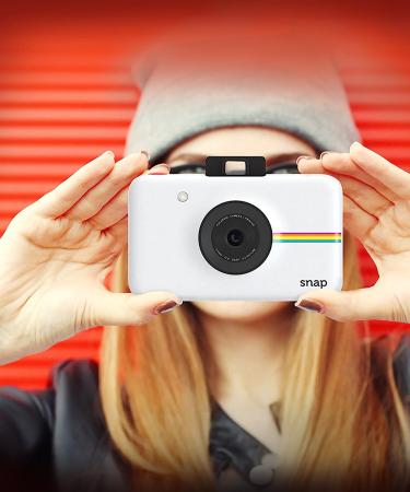 Polaroid Snap Instant Digital Camera with ZINK Zero Ink Printing - White Snow - Buy Online on SooperMarket.com