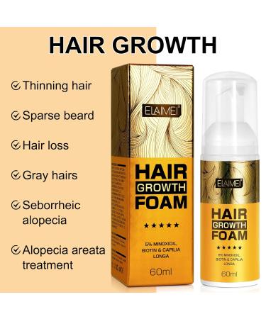 Minoxidil 5% Foam for Men with Biotin - Hair & Beard Growth Treatment (3 Pack) - Buy Online on SooperMarket.com