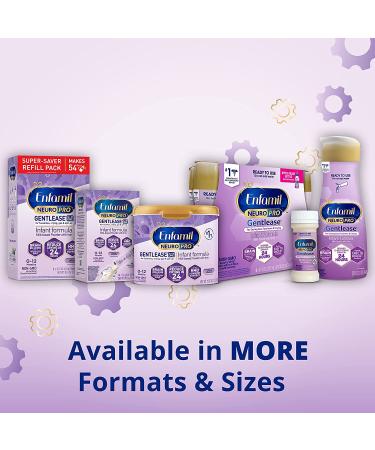 Enfamil NeuroPro Gentlease Baby Formula 8 Fl Oz Bottles (Pack of 4) - Brain and Immune Support with DHA - Clinically Proven to Reduce Fussiness, Gas, and Spit-Up in 24 Hours - Buy Online on SooperMarket.com