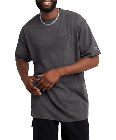 Champion Classic Unisex Cotton T-Shirt for Men & Women - Granite Heather (Reg. or Big & Tall) - Buy Online on SooperMarket.com