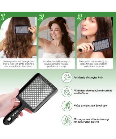 Rosemary Essential Oil for Hair Growth | 100% Organic with Scalp Massager - Nourishes & Stimulates Hair - Buy Online on SooperMarket.com