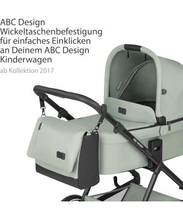 ABC Design Diaper Bag Urban | Crossbody Messenger Bag with Baby Accessories | Large Compartment & Wide Shoulder Strap - Polyester Pine - Buy Online on SooperMarket.com