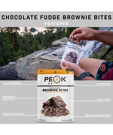 Peak Refuel Dessert Bites | Peanut Butter Chocolate Chip Cookies & Fudge Brownies | High Protein Snack Packs for Backpacking and Camping - Buy Online on SooperMarket.com