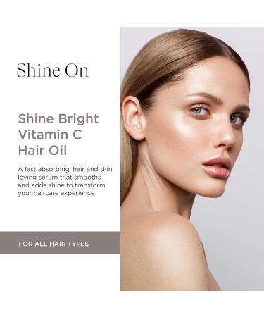 Intelligent Nutrients Shine Bright Vitamin C Hair Oil - Luxurious Radiance & Strengthening for All Hair Types - Vegan 1.7 Oz - Buy Online on SooperMarket.com