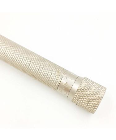 Parker Variant Adjustable Double Edge Safety Razor with 5 Premium Blades - Customize Your Shave with Dial Adjustment (Satin Chrome) - Buy Online on SooperMarket.com