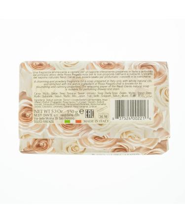 Nesti Dante Le Rose Collection - Rosa Champagne Soap 5.3oz | Premium Italian Skincare | International Shipping Available - Buy Online on SooperMarket.com