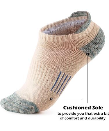Women's Running Athletic Ankle Socks - 5-Pack Fun Sorbet Colors, Size 8-10 - Buy Online on SooperMarket.com