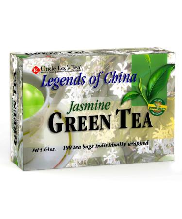 Uncle Lee's Tea Legends of China Green Tea Jasmine 100 Tea Bags 5.64 oz (160 g)