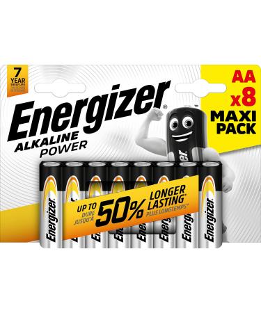 Energizer E91MP8 Alkaline Battery AA 8/PK BKSR