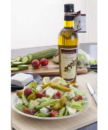Olive Oil Gift Set | Premium Greek Cold Pressed Koroneiki | ARISTOS Gift Bag with Viewing Window - Buy Online on SooperMarket.com