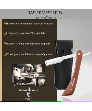 Sword Crown Razor Set - Wooden Handle 100 Derby Blades & Travel Bag | Perfect for Beginners & Advanced Users - Buy Online on SooperMarket.com