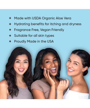 Divine Derriere Aloe Vera Gel - Soothing After Sun Care for Sunburn Relief - Made in USA (8 oz) - Buy Online on SooperMarket.com