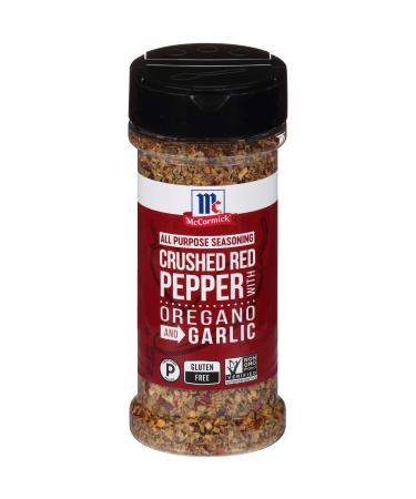 McCormick Crushed Red Pepper with Oregano and Garlic All Purpose Seasoning, 3.62 oz 3.62 Ounce (Pack of 1) Seasoning