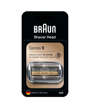 Braun 92S Series 9 Electric Shaver Replacement Foil and Cassette Cartridge - Silver