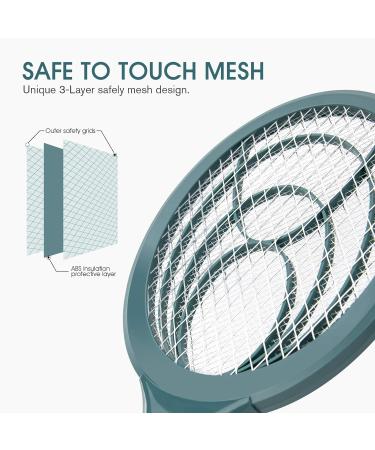 Mafiti Electric Fly Clapper - Toxin-Free Insect Killer with Removable Batteries | Ideal for Indoor & Outdoor Use (Dark Green) - Buy Online on SooperMarket.com