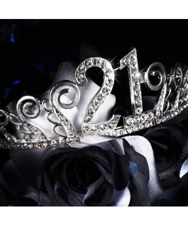 Frcolor 21th Birthday Crystal Tiara Crowns Headband with Hair Combs - Buy Online on SooperMarket.com