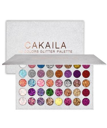 Bezavea Eyeshadow Palette Makeup Set 40 Colors Eyeshadow Palette Makeup 40 Blendable Shades with Highly Pigmented Glitters Shimmers for Day or Night Looks Neon Eyeshadow Makeup Palette