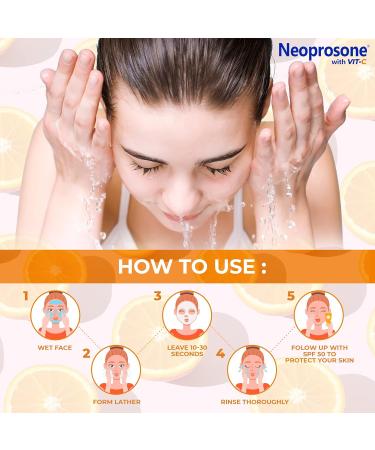 Neoprosone Skin Brightening Soap - 7oz Exfoliating Cleansing Bar for Spots on Knees Elbows Face | Vitamin C & Castor Oil | Unisex International Shipping - Buy Online on SooperMarket.com