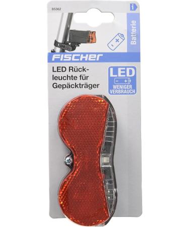 Fischer Battery LED Rear Light for Luggage Carrier - Integrated Reflector Orange | International Shipping Available - Buy Online on SooperMarket.com