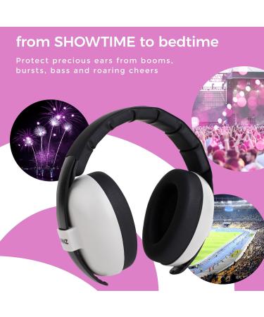 Banz Bubzee Baby Ear Defenders 0-36 Months Grey | Noise Cancelling Headphones for Babies | Adjustable Toddler Ear Muffs - Buy Online on SooperMarket.com