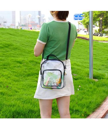 Clear Crossbody Stadium Approved Tote Bag for Concerts & Sports Events - Buy Online on SooperMarket.com