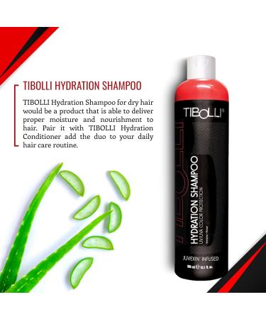 TIBOLLI Hydration Hair Shampoo - 10.1 Fl Oz for Dry Damaged & Color-Treated Hair | Moisturizing Paraben & Sulfate Free | Organic Formula for All Hair Types - Buy Online on SooperMarket.com