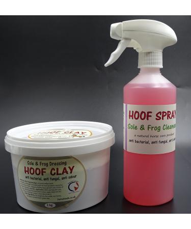 Hoof Clay 1 kg and Hoof Spray 500 ml Saver Combo field dressing paste and antiseptic spray for thrush