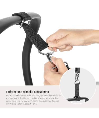 Reer 85021 Clip&Go Carry Strap for Baby Car Seats - Universal Ergonomic Black | International Shipping Available - Buy Online on SooperMarket.com