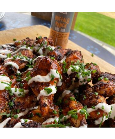 Buffalo Ranch BBQ Rub Shaker | The Smokey Carter | All the tang of buffalo with the cool creamy herbyness of ranch | Great on chicken wings - Buy Online on SooperMarket.com