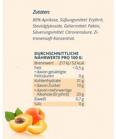 No Sugar Fruit Spread - Strawberry Forest Fruit & Apricot | 80% Fruit & Natural Sweeteners | EU Made | 6 Pack (2x260g) - Buy Online on SooperMarket.com