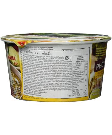 MAMA Instant Reis Nudeln Pho Bo - Multipack 24 x 65g | Authentic Vietnamese Noodle Bowl - Buy Online on SooperMarket.com