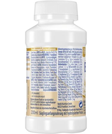 Nestl BEBA SUPREME 1 Infant Milk - Ready-to-Drink 200ml Bottles (Pack of 8) with Omega 3 | International Shipping Available - Buy Online on SooperMarket.com