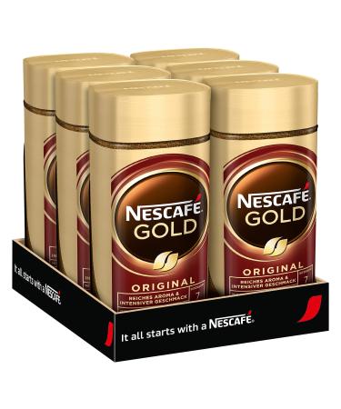 Nescaf Gold Original soluble bean coffee instant coffee from exquisite coffee beans caffeine-containing 6x200g) 1 piece (6-pack)