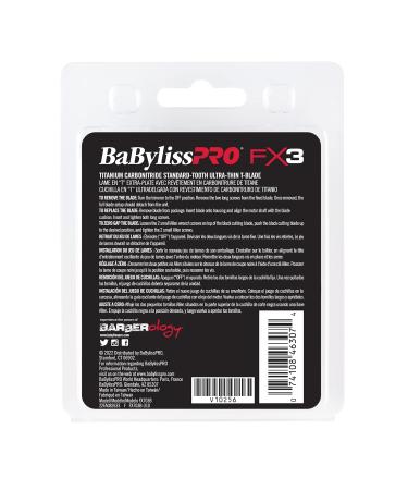 Buy BaBylissPRO FX3 Standard Tooth Replacement Blades - Durable Titanium Carbon-Nitride for Precision Hair Cutting | International Shipping Available - Buy Online on SooperMarket.com