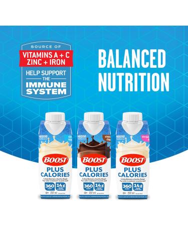 BOOST PLUS Complete Nutrition Drink Vanilla 6x237ml Bottles Case Pack of 4 Packaging May Vary - Buy Online on SooperMarket.com